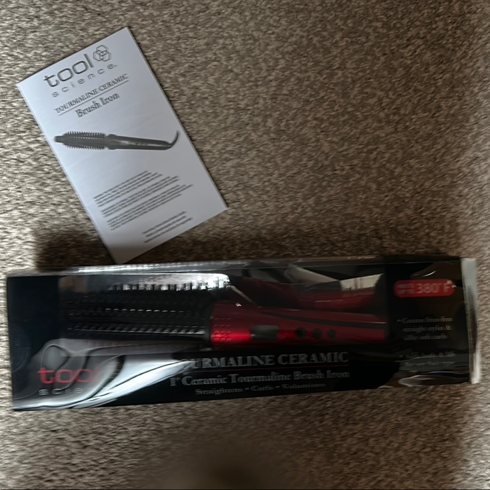 Tool Science Red Tourmaline 1”Ceramic Styling Iron
